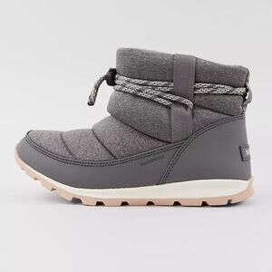 Sorel Whitney Short Puffer Ankle Boot Gray Womens Size US 9